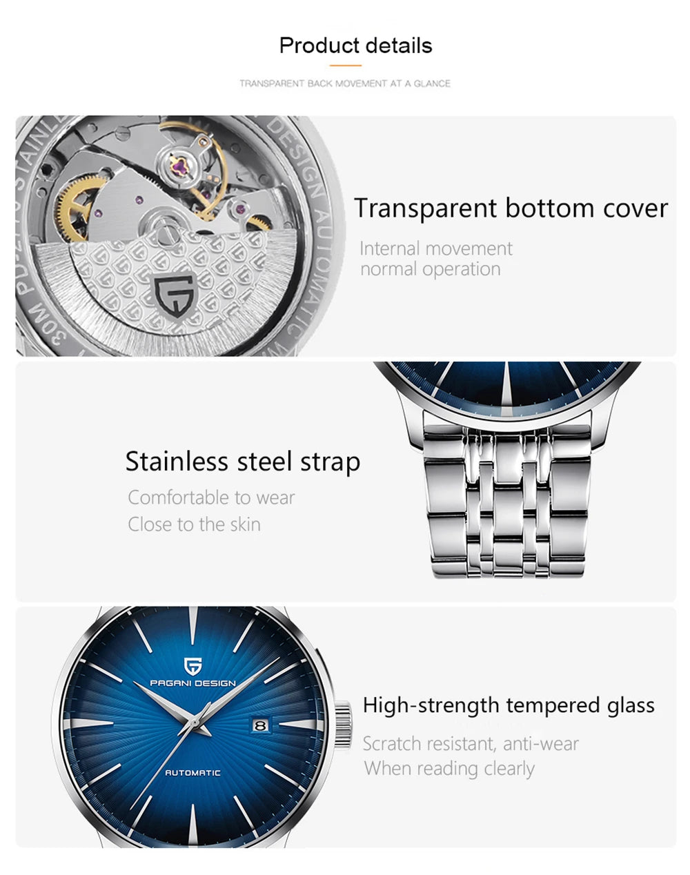2026 PAGANI DESIGN Men's Watches Automatic Mechanical