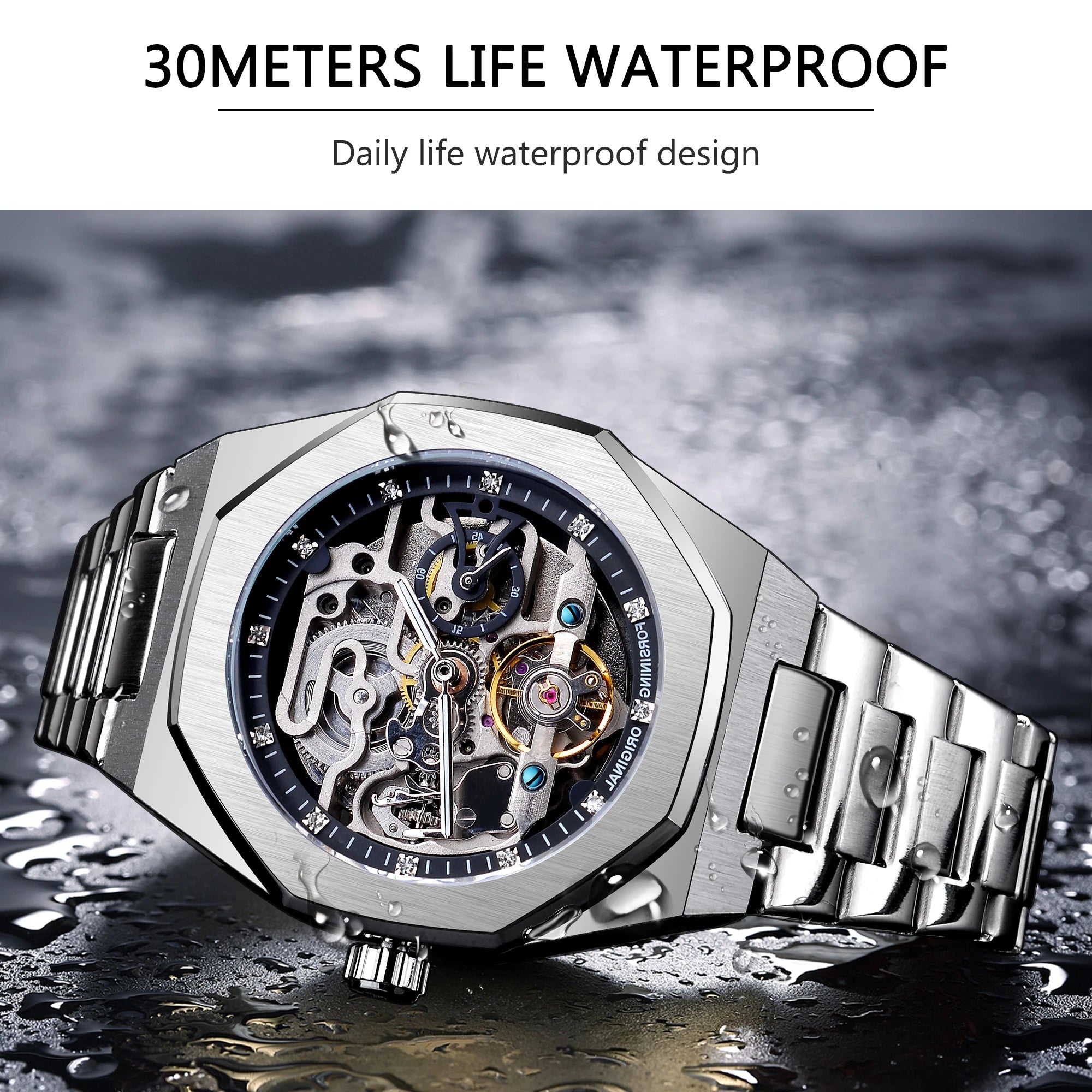 Forsining Casual Automatic Watch Skeleton