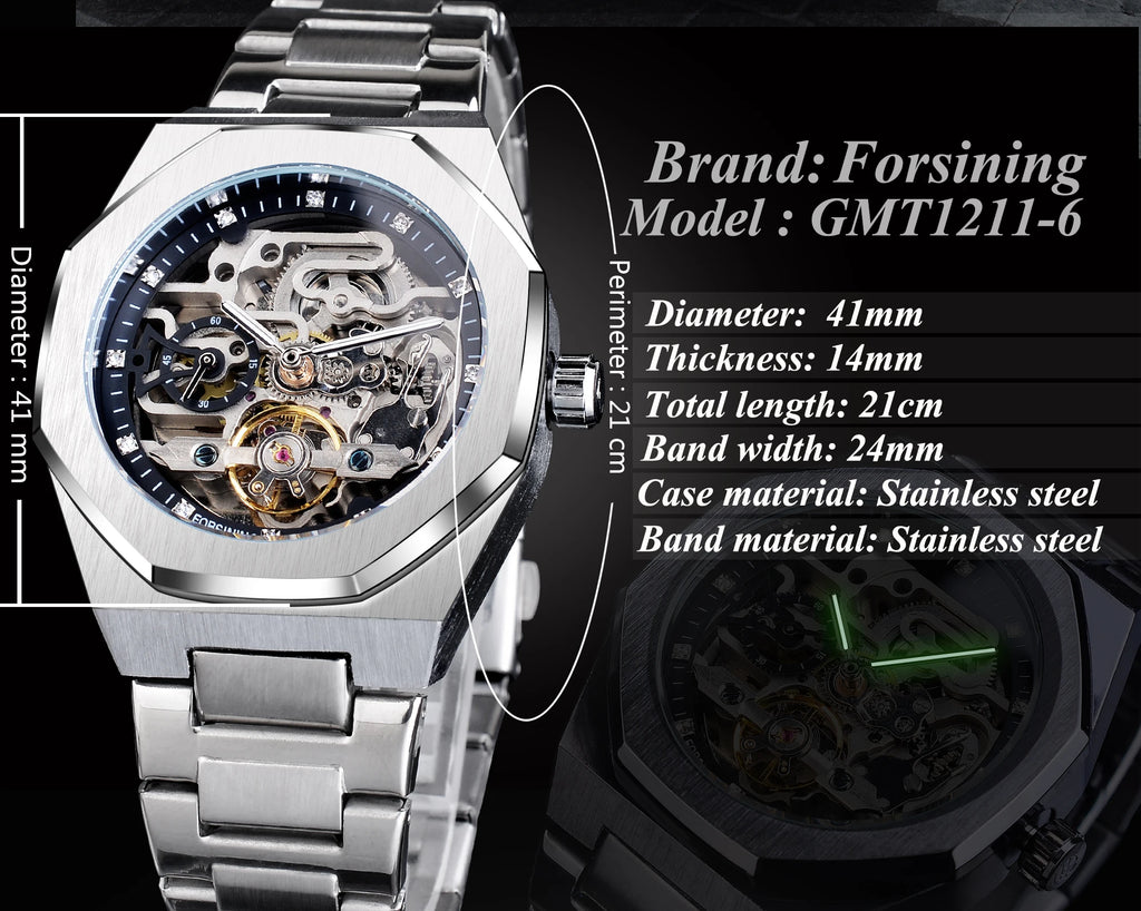 Forsining Casual Automatic Watch Skeleton