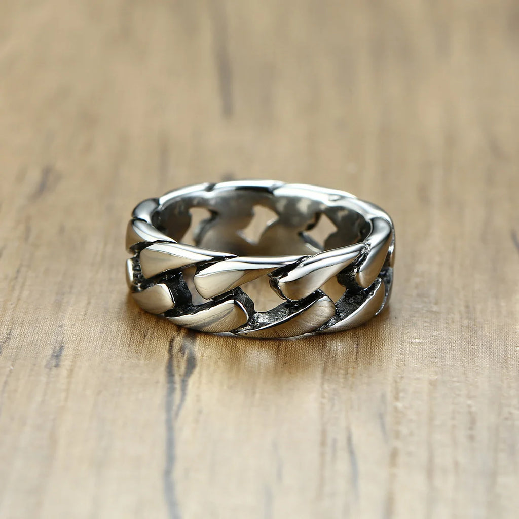Vintage Stainless Steel Rings Links