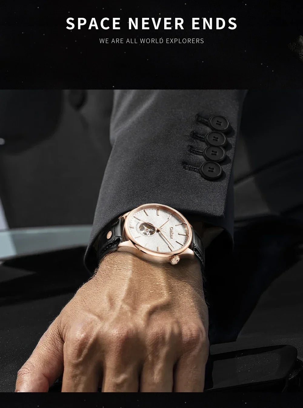 Cadisen Meteorite Skeleton Mechanical Automatic