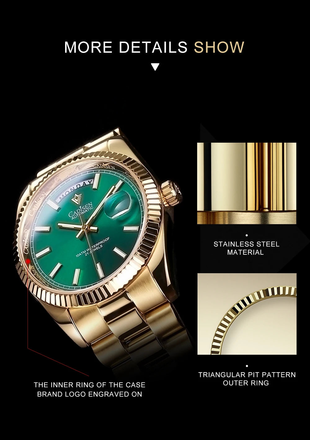 CADISEN DD40 Automatic Watch