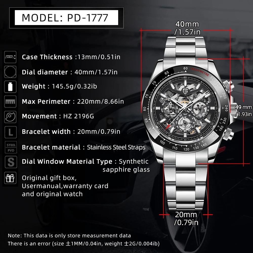 PAGANI DESIGN Automatic Watch Stainless Steel
