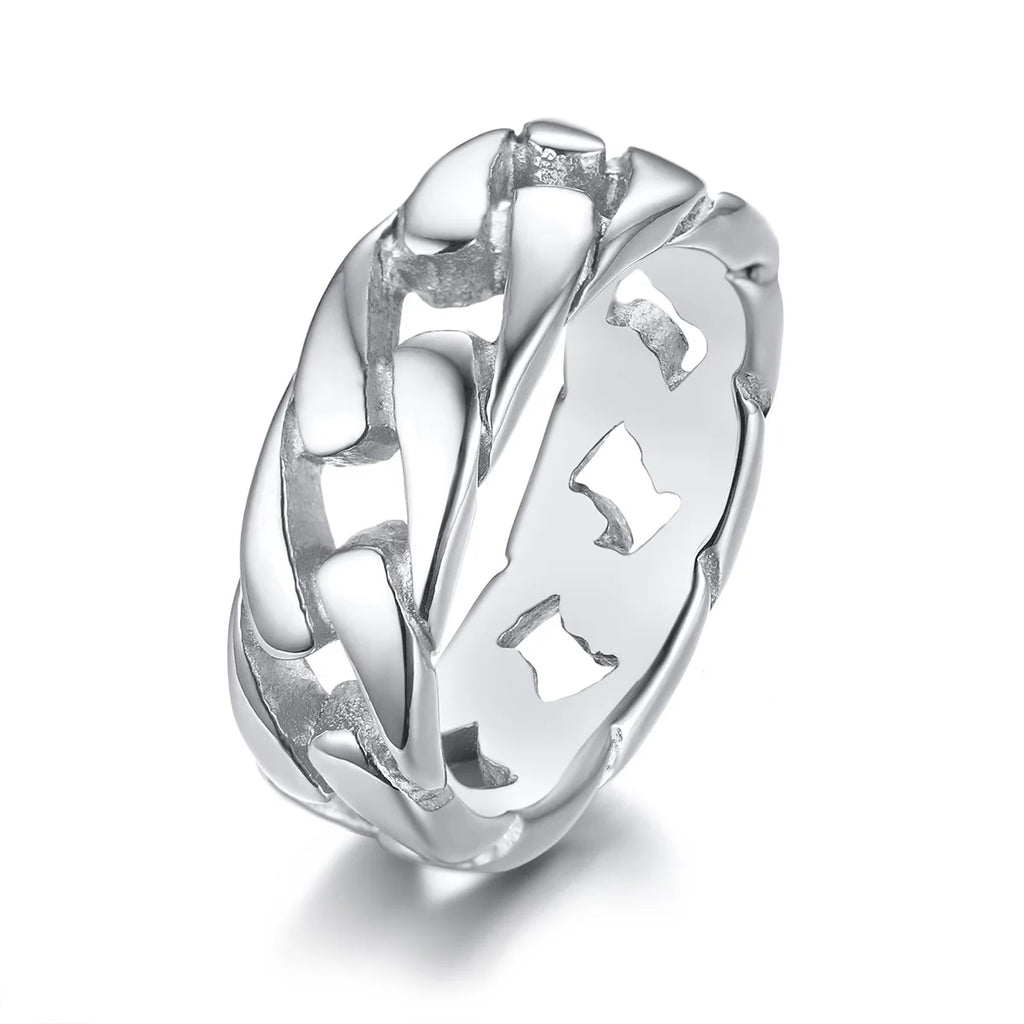 Vintage Stainless Steel Rings Links