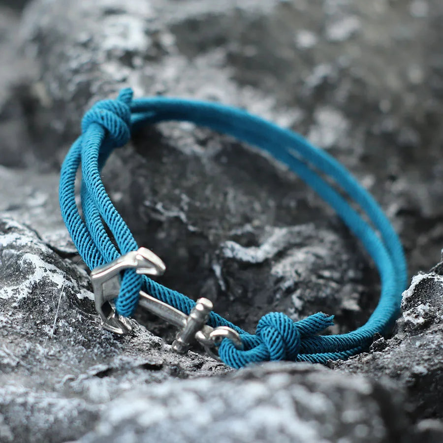 Marine Style Men Anchor Bracelet Adjustable