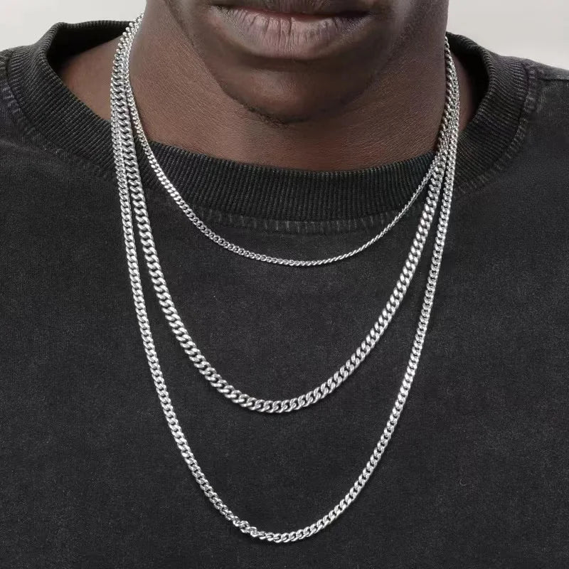 Cuban Chain Necklace Stainless Steel