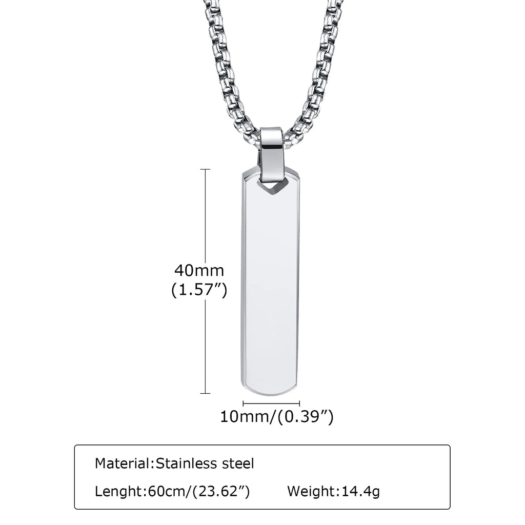 2pcs Vertical Layer Necklaces for Men