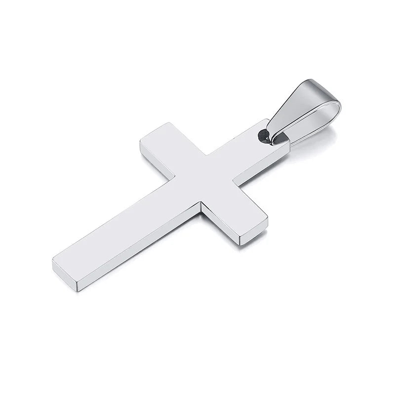 Waterproof Cross Necklaces for Men Stainless Steel
