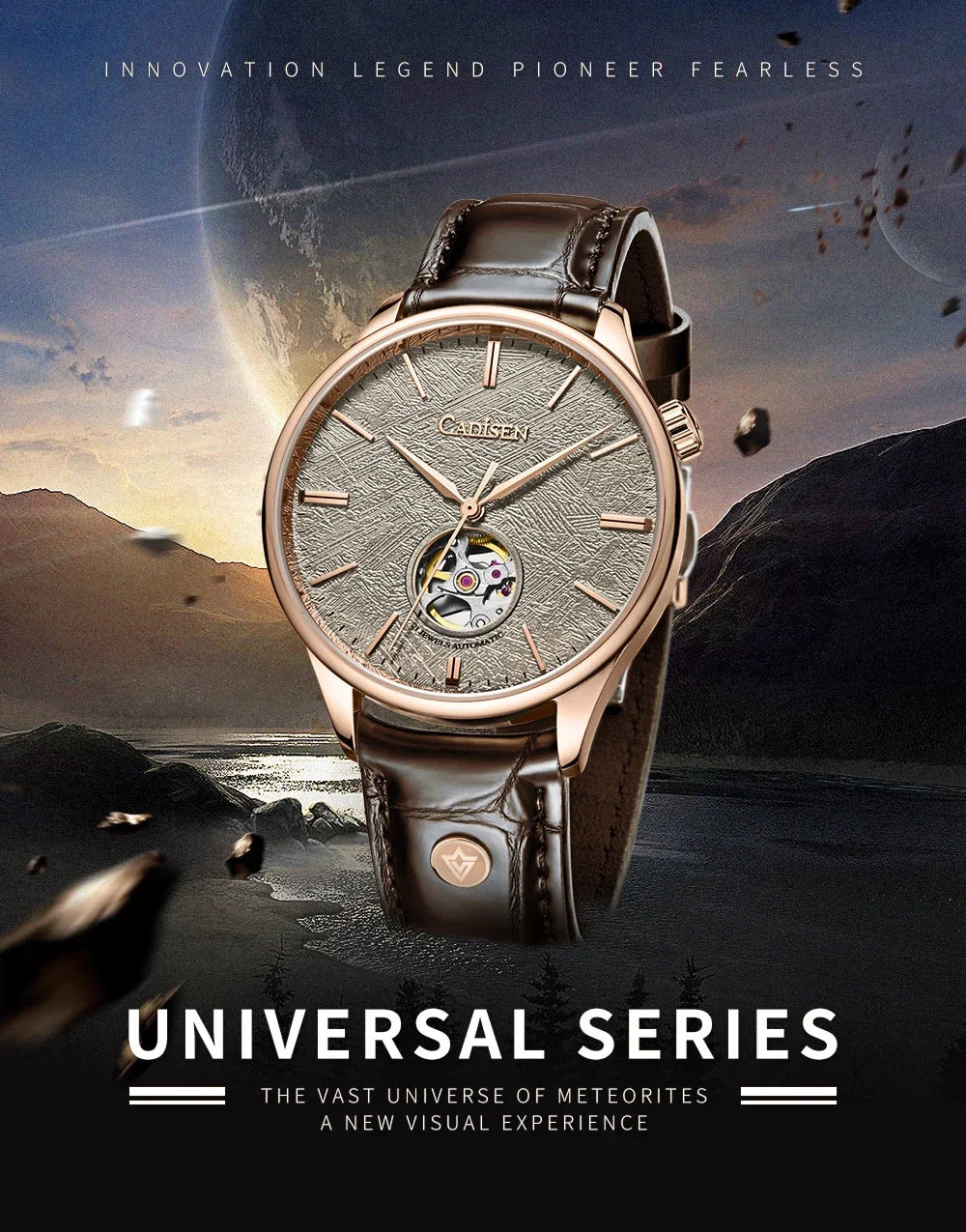 Cadisen Meteorite Skeleton Mechanical Automatic